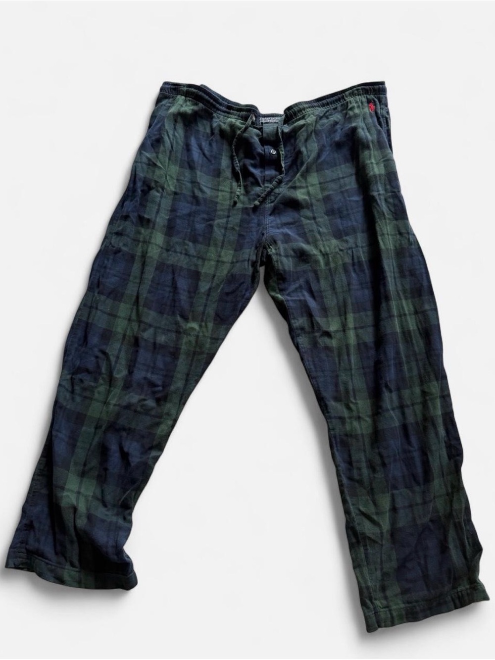 Ralph Lauren Green and Navy Plaid Lounge Pants